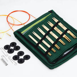 Набор съёмных бамбуковых спиц стандартной длины KnitPro Bamboo Deluxe set, арт. 22542 — фото 4